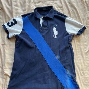 Navy Blue Polo Ralph Lauren Polo Shirt — “Medium Custom Fit”